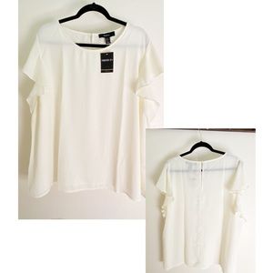 Ivory Forever21+ Blouse